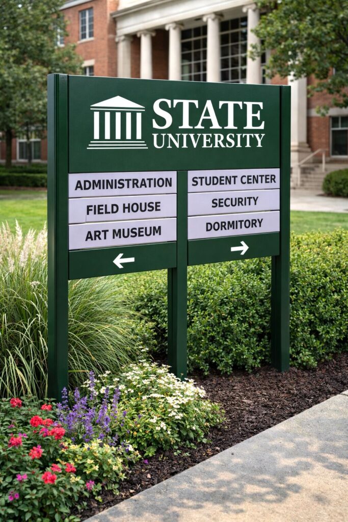 State University Signage, an example of CWB Signage