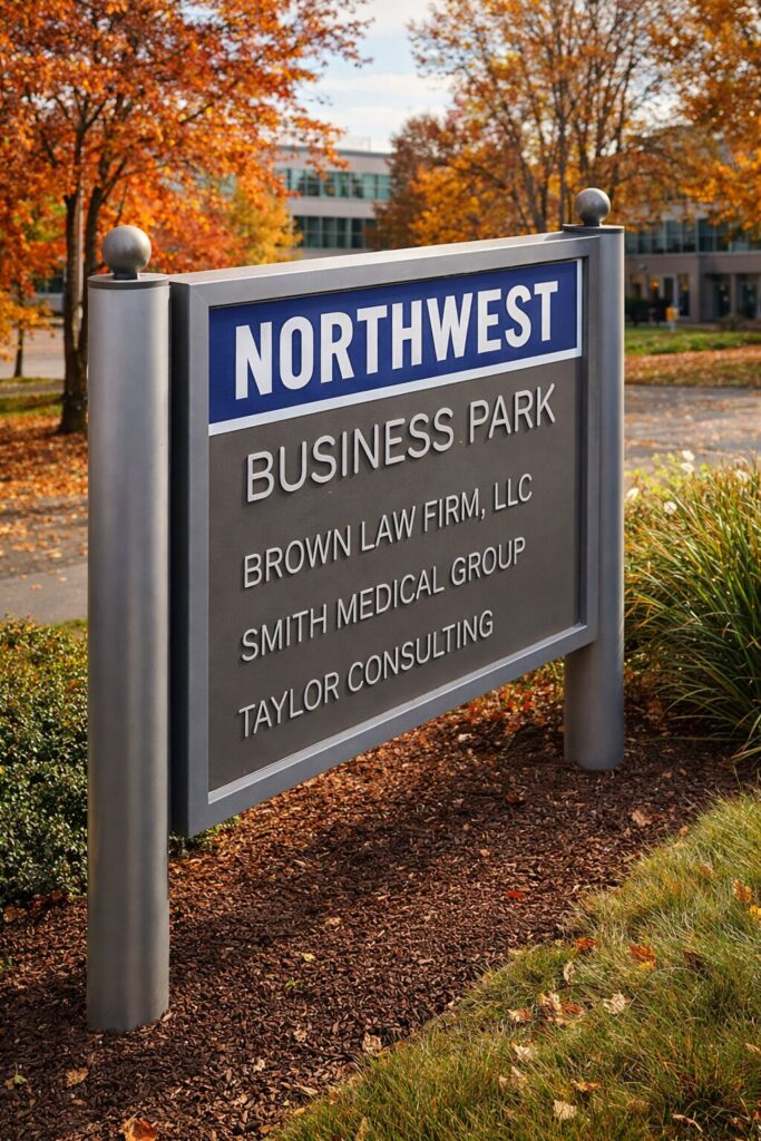 Northwest Business Park Signage, series 750 sign