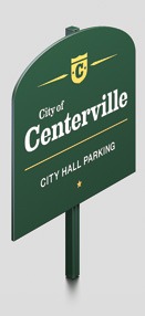 City of Centerville - City Hall Parking Series 200 Sign