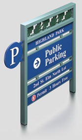 Highland Park Public - Series 3000 & 4000 Sign