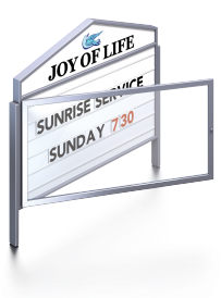 Joy of Life Church Exterior Directory Signage