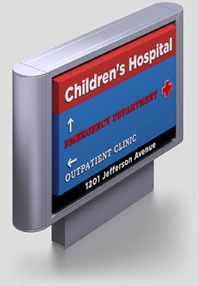 Childrens Hospital Sign a series 1200 sign