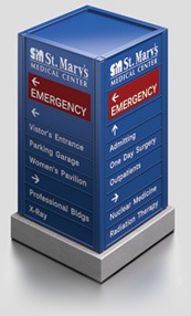 St. Mary's Medical Center Custom Illustration Signage