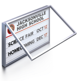 Jacksonville High School Exterior Directory Signage