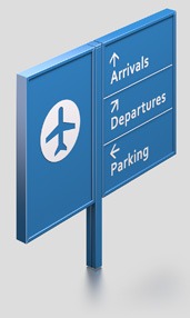 Series 325 Signs Example of Airport Sign